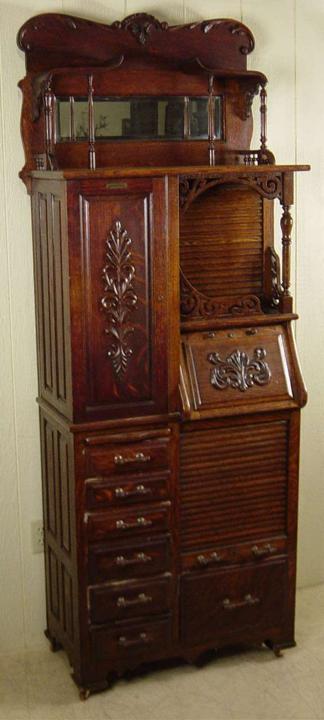 Harvard Co. Oak Dental Cabinet - Model 44X