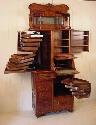 Harvard Co. Oak Dental Cabinet #46X