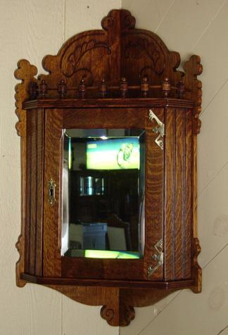 Oak Corner Medicine Cabinet
