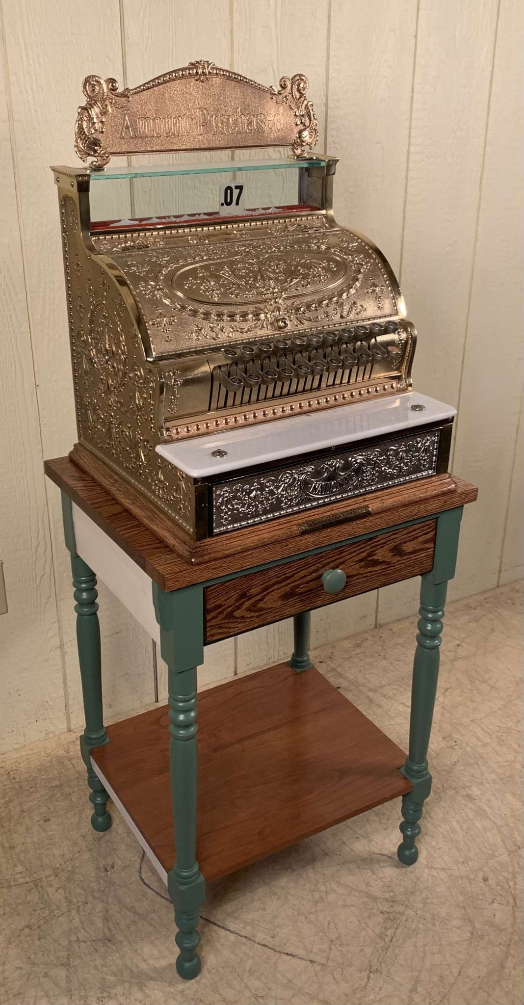 Model 332 Brass National Cash Register Doug Schmitt Antiques