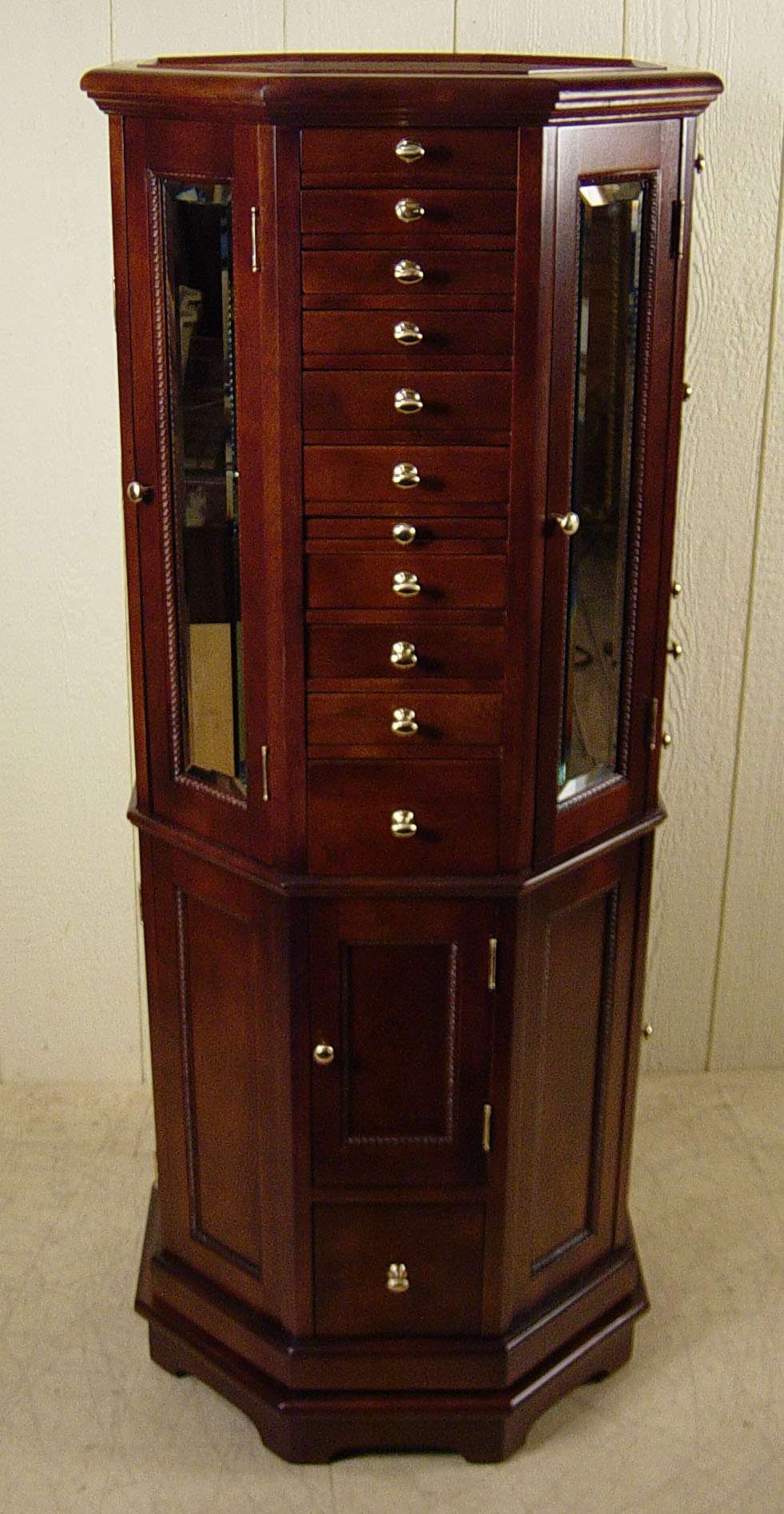 Clark Model "A" Octagon Birch & Maple Revolving Dental Cabinet - Image 6