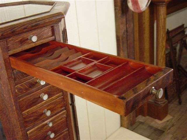 Clark Model "A" Octagon Oak Revolving Dental Cabinet - Image 13