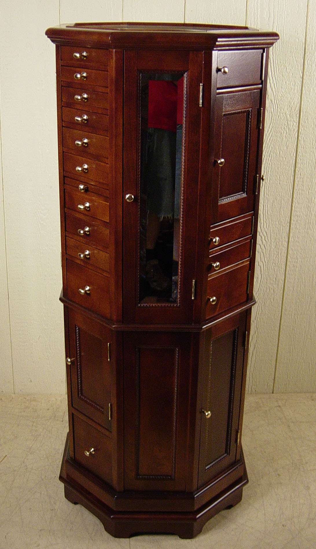 Clark Model "A" Octagon Birch & Maple Revolving Dental Cabinet - Image 7