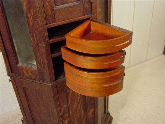 Clark Model "A" Octagon Oak Revolving Dental Cabinet - Image 34