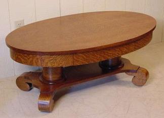 OVAL OAK COFFEE TABLE