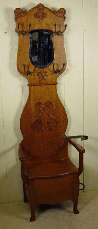 Petite Size Oak Hall Stand