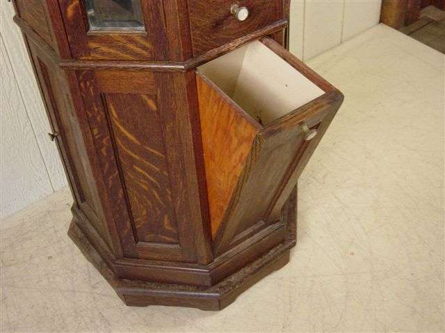Clark Model "A" Octagon Oak Revolving Dental Cabinet - Image 23