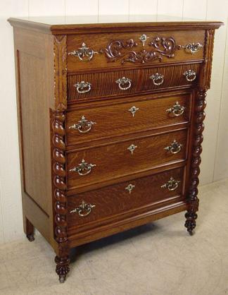 Paine's Furniture Company Oak Chest of Drawers