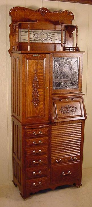 Harvard Co. Oak Dental Cabinet #48XLG