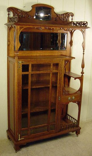 Fabulous Custom Made Oak Etagere