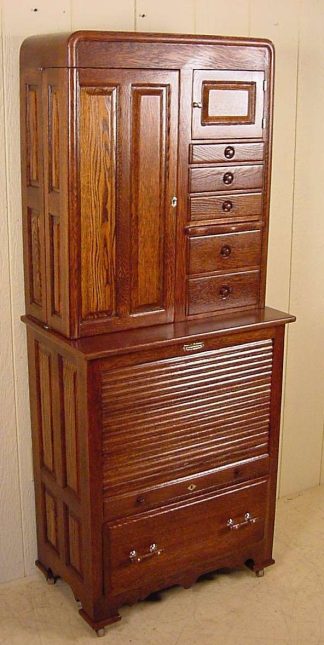 Harvard Co. Oak Dental Cabinet