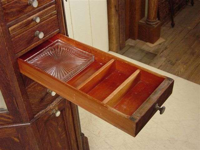 Clark Model "A" Octagon Oak Revolving Dental Cabinet - Image 20