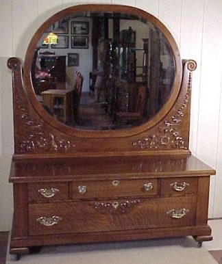 The BEST Oak Princess Dresser with Matching Bed