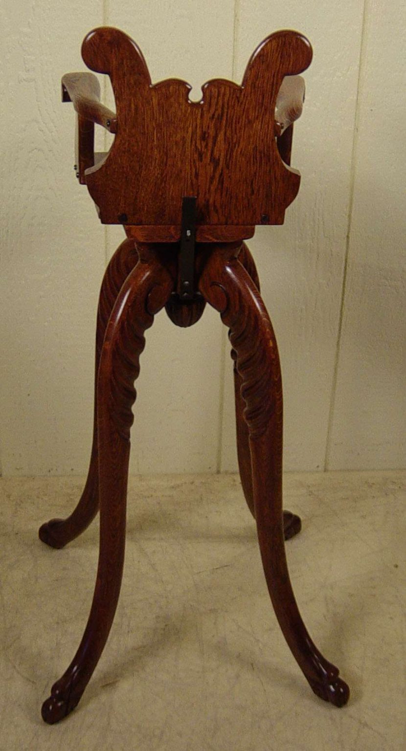 Oak Child's Barber Chair Doug Schmitt Antiques