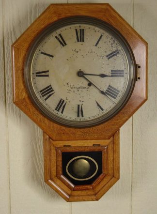 Seth Thomas Oak Regulator School Clock