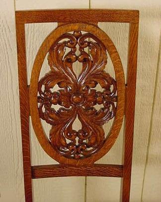 Small Oak Desk or Vanity Chair