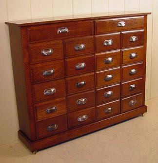 Oak Apothecary Cabinet