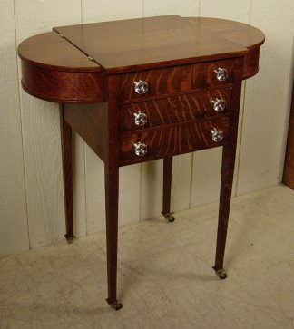 Martha Washington Oak Sewing Stand