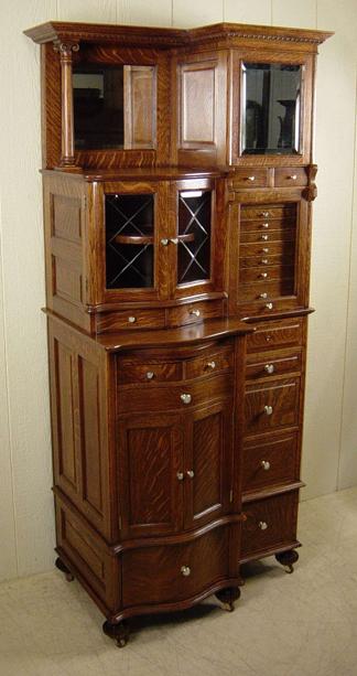 Ransom & Randolph Co. Oak Dental Cabinet - Cabinet#66