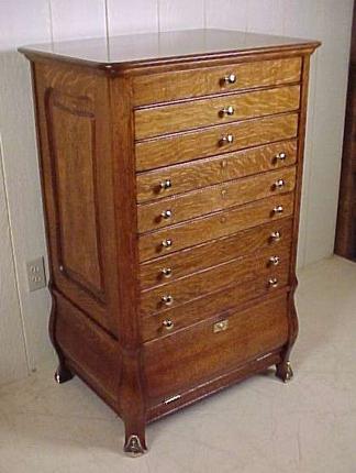 OAK CASH REGISTER CABINET