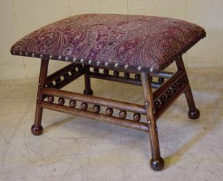 Oak Stick & Ball Stool