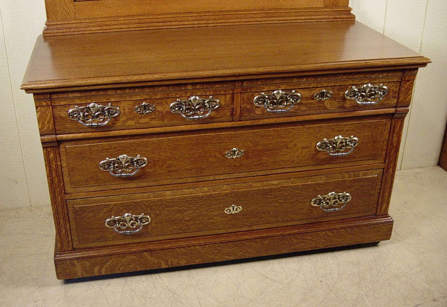 2 Piece Victorian Oak Bedroom Set - Doug Schmitt Antiques