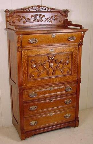 One of a Kind Custom Made Oak Butler's Chest