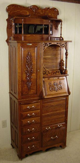 Harvard Co. Oak Dental Cabinet - Model 44X