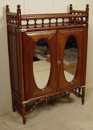 Stick & Ball Oak & Chesnut Cabinet