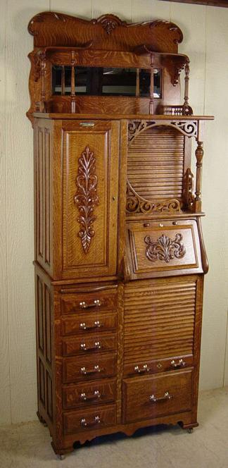 Harvard Co. Oak Dental Cabinet - Model 44X