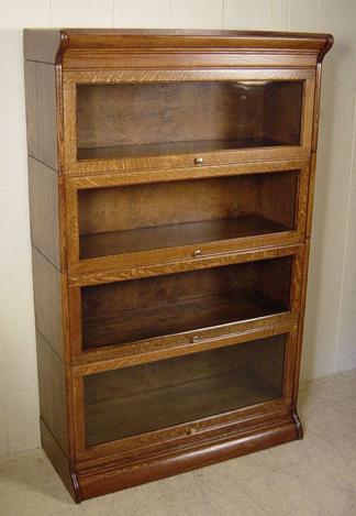 4-Section Stacking Oak Bookcase