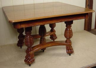 Oak Sideboard w/ Curio Cabinet Top