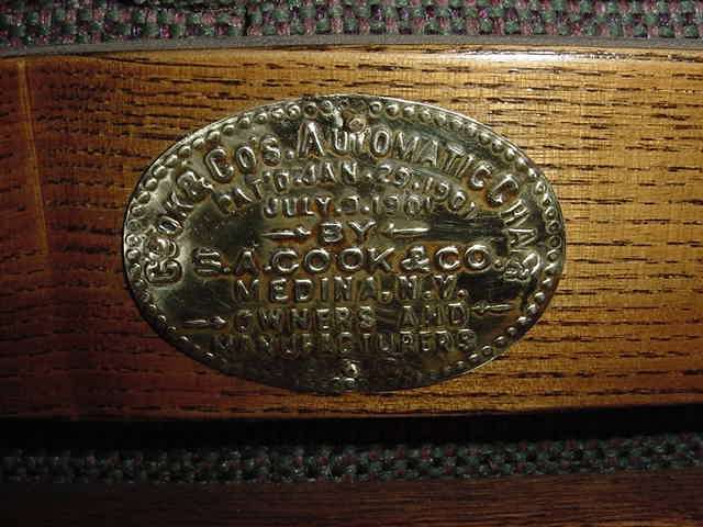 Oak Morris Chair w/ claw feet - Image 5