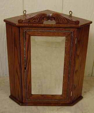 Oak Corner Medicine Cabinet