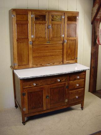 Sellers Oak Hoosier Kitchen Cabinet