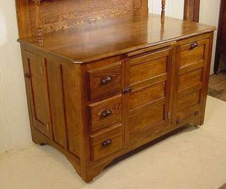 CUSTOM-MADE CHESTNUT CUPBOARD