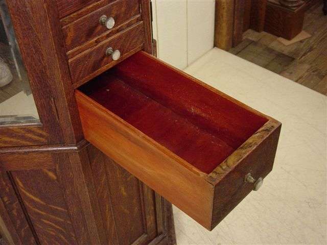 Clark Model "A" Octagon Oak Revolving Dental Cabinet - Image 22