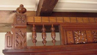Victorian Walnut Two-Door Bookcase