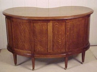 Oak Kidney Desk