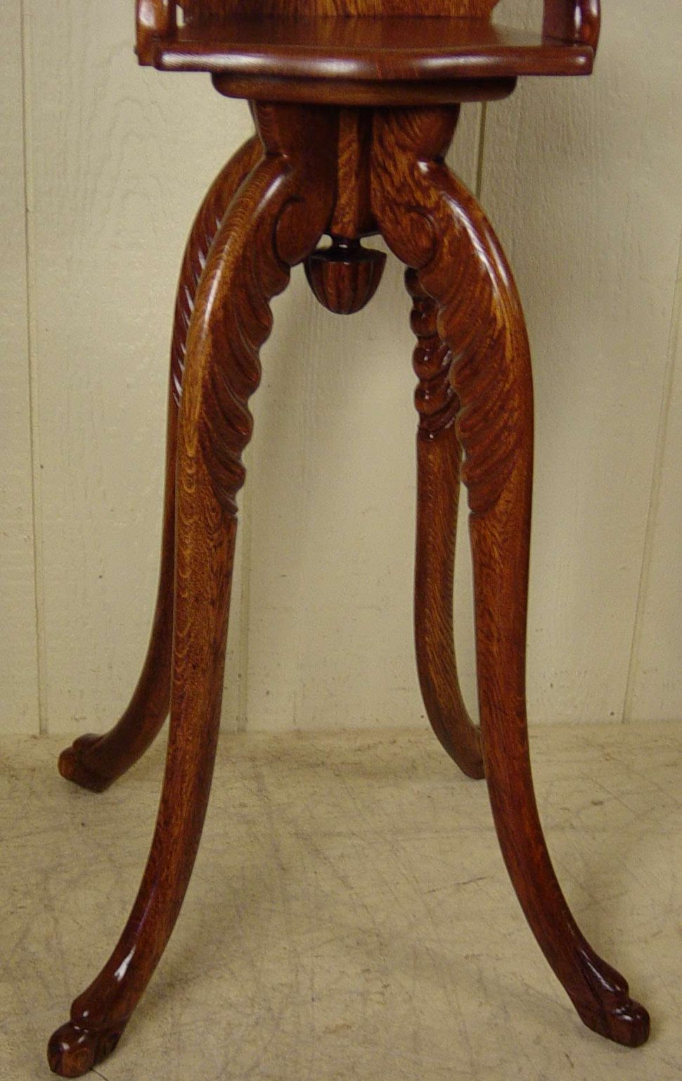 Oak Child's Barber Chair Doug Schmitt Antiques