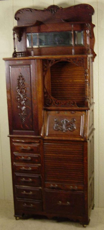 Harvard Co. Oak Dental Cabinet - Model 44X - Image 2