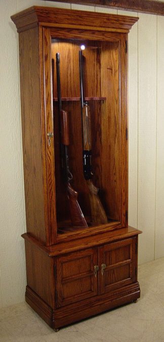 Oak Gun Cabinet