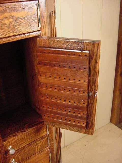 Clark Model "A" Octagon Oak Revolving Dental Cabinet - Image 19