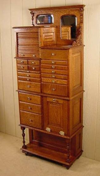 Oak Dental Cabinet