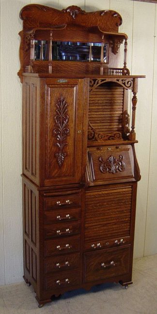 Harvard Co. Oak Dental Cabinet - Model 44X
