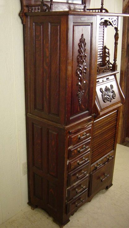 Harvard Co. Oak Dental Cabinet - Model 44X - Image 4