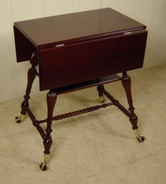 Very Unusual Mahogany Drop Leaf Table w/ ball & claw feet