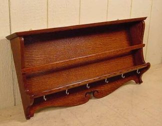 Quarter Sawed Oak Plate Rack
