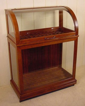 OAK CANE DISPLAY CASE