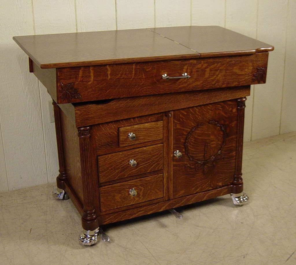 W.D. Allison Co. Oak Doctor's Examination Table - Doug Schmitt Antiques